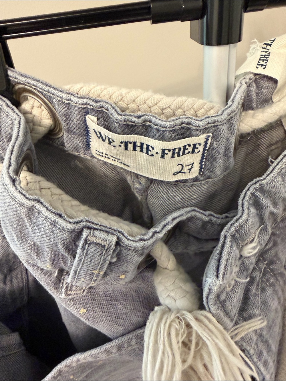 We The Free Light Gray Painter-Style Moxie jeans - Picture 4 of 4
